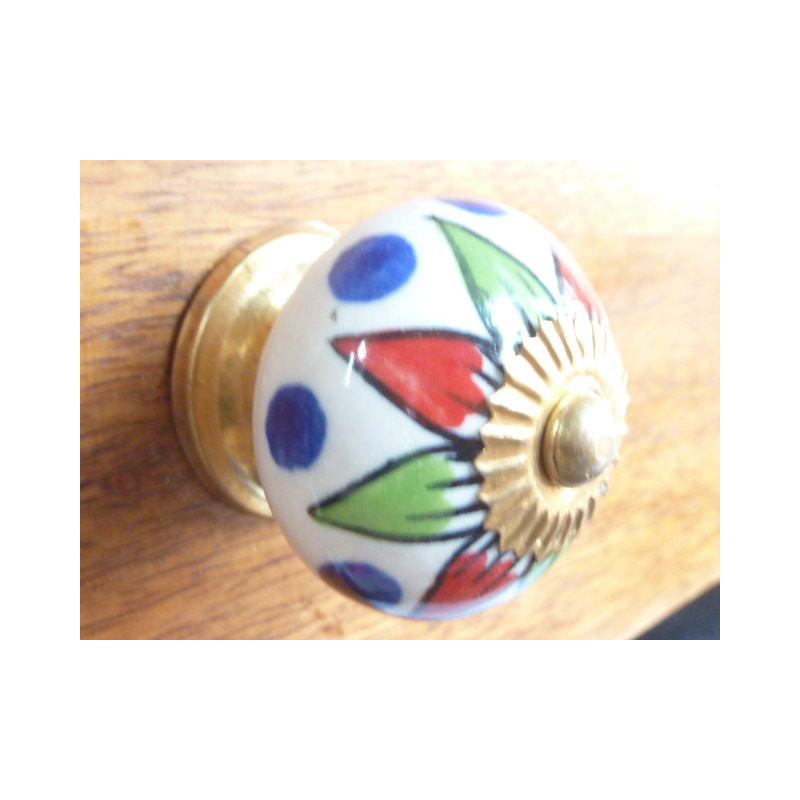 handle pétales reds and verts