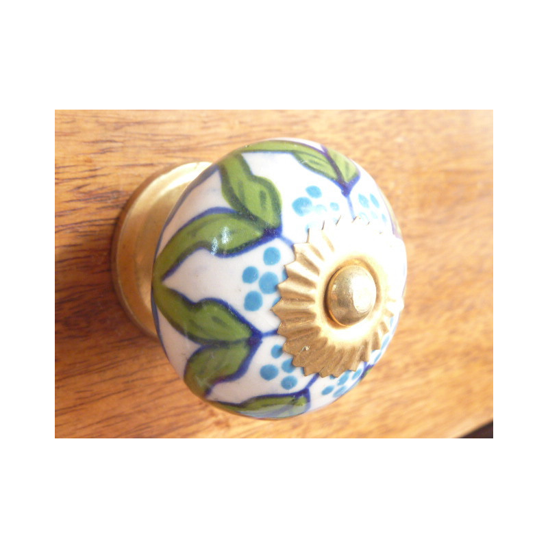 handle arabesques green printemps