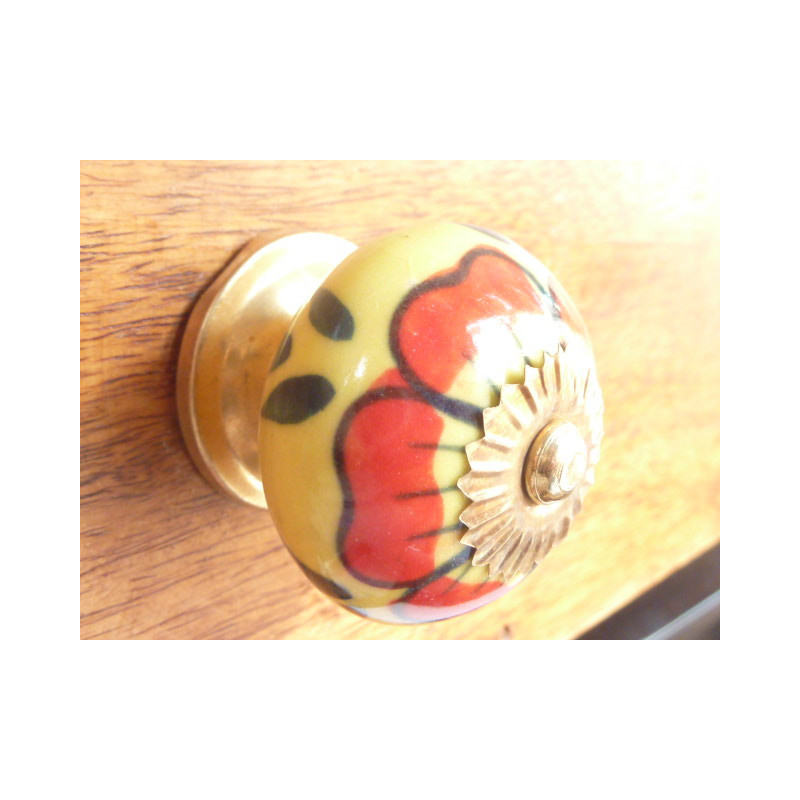 Papavero Giallo maniglia rossa