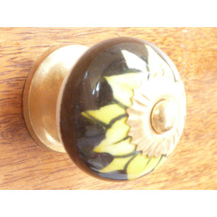 manico nero giallo girasole