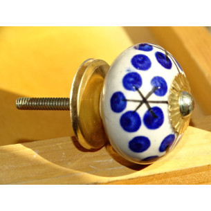 handles porcelain 4 flowers...