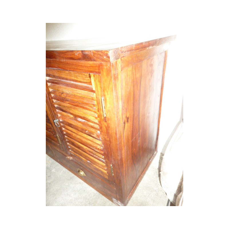 Buffet / porte vasque palissandre 2 tiroirs