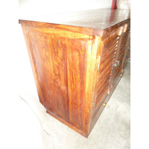 Buffet / porte vasque palissandre 2 tiroirs