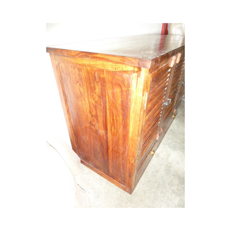 Buffet / porte vasque palissandre 2 tiroirs