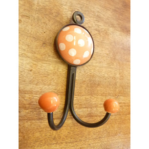 Double ronde à pois ORANGE