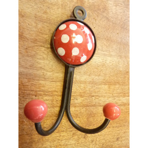 Double ronde à pois ROUGE