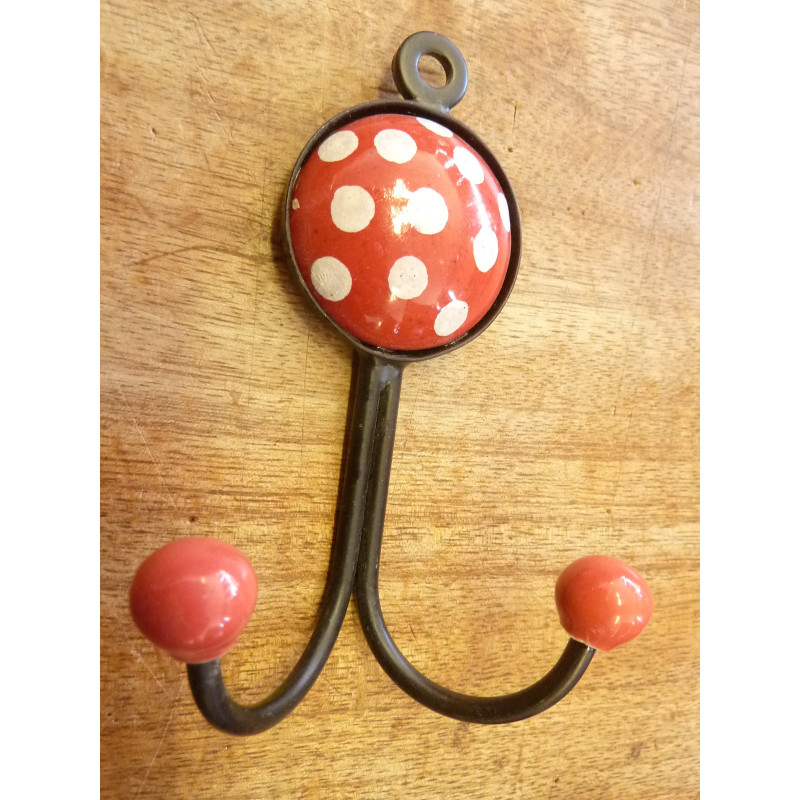 Double ronde à pois ROUGE