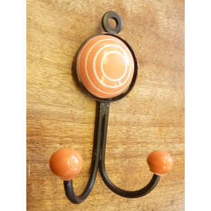 Double ronde à traits ORANGE
