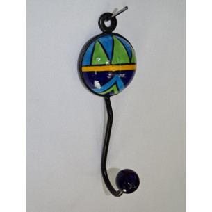 round coat hook in blue,...