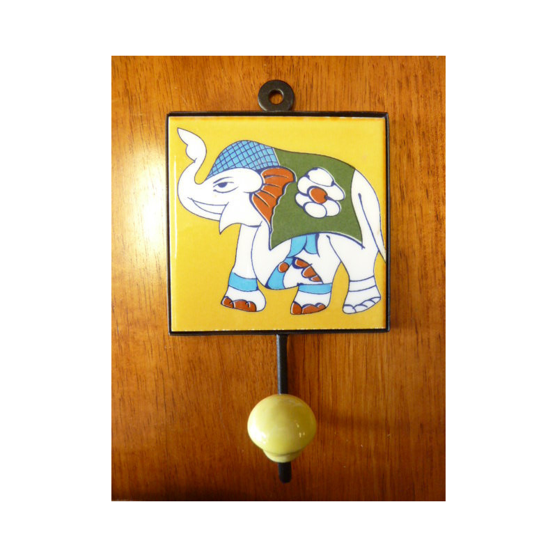 patère 10x10x17 cm Eléphant gelb gauche