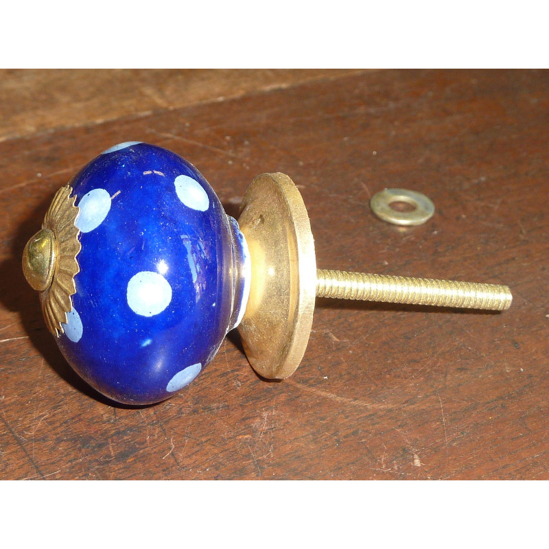 Azul de tono manijas en el exterior - de oro