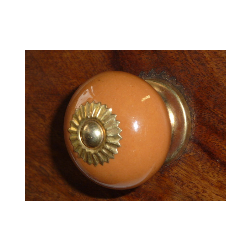 Porcelain knobs UNIS brown glacé