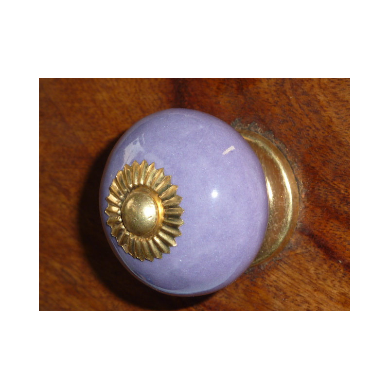 Boutons en porcelaine UNIS violet