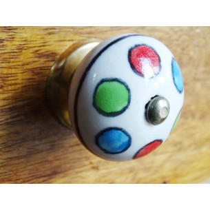 Poignée en porcelaine ronds...