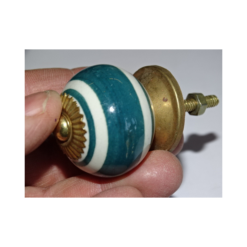 maniglia mobili con fasce verde smeraldo