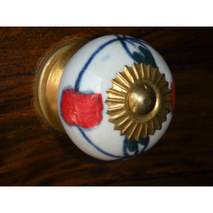 Boutons en porcelaine pomme...