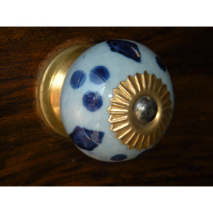 Porcelain knobs blue...