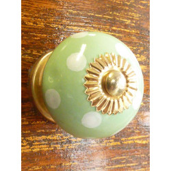 Porcelain knobs pitch light green
