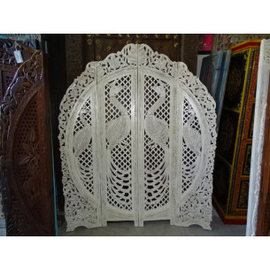 Biombos rdonda Paons blanco