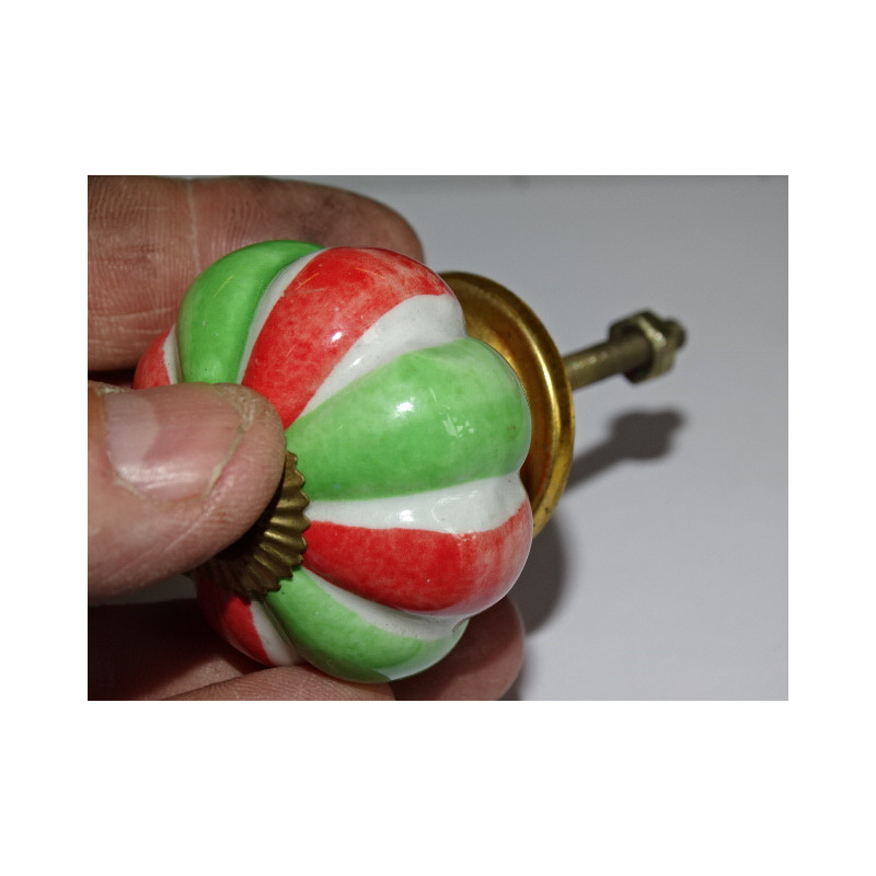 Pumpkin Marshmallow  Buttons grün und rot