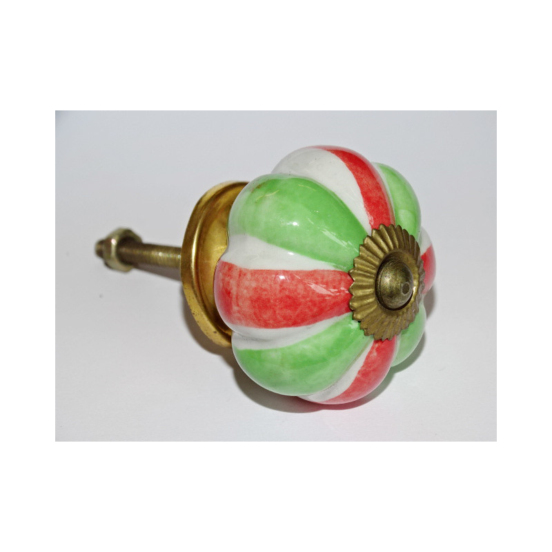 Green and red marshmallow pumpkin buttons