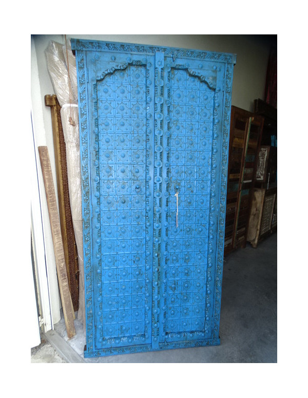 Portes de placard turquoise...