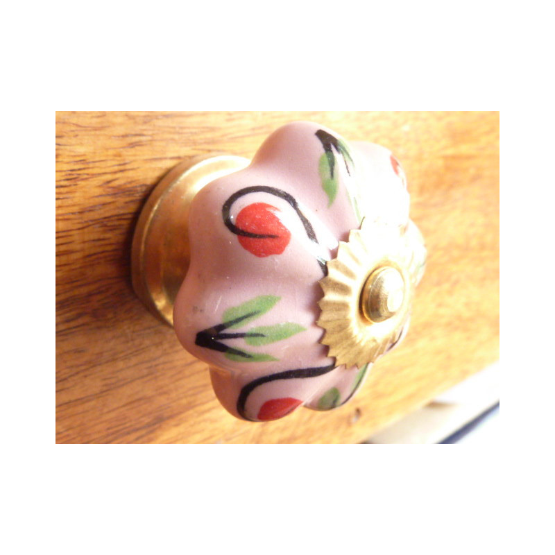 Calabaza Pink punto rojo Botones