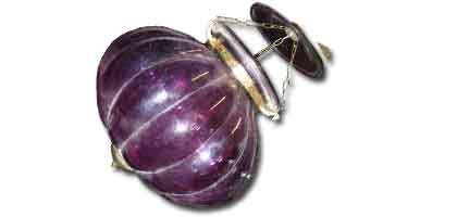 Globe citrouille en verre 30x30x33 cm