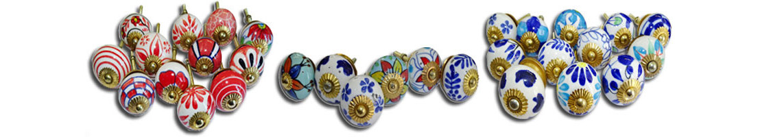 Lot de poignée porcelaine